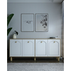 HANAH HOME Komoda Simple KX180 Bohem Sapphire Oak White