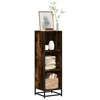 Ormarić za knjige boja dimljenog hrasta 33,5x33x107,5 cm drveni