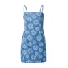 Roxy Jeans obleka Dreamy Daze ERJDD03011 Modra Regular Fit
