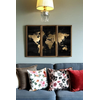 WALLXPERT Dekorativna uramljena MDF slika (3 komada) Artsmdfdkset1