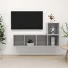 2-dijelni set TV ormarića siva boja betona konstruirano drvo