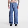 Jeans PLEASURES Strokes Denim Parachute Pants Indigo L