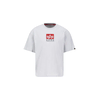 ALPHA INDUSTRIES Majica  siva / rdeča / črna