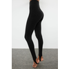 Trendyol Black Brushed Soft Fabric Fuzo Full Length Knitted Sports Tights