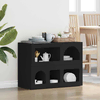 Kreveta Crna 80.5 x 35 x 59 cm Konstruirano drvo
