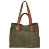 Pieces PCSALLI SUEDE SHOPPER Kaki