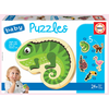 Puzzle za najmlajše Baby 5 Educa - Tropske eksotične živali od 24 mes