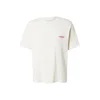 JACK & JONES Majica JORHYERES limona / temno rdeča / bela