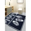 Lessentiel Maison Set 3 prostirke za kupatilo Crni