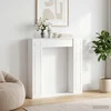 Okvir za kamin Bijela visokog sjaja 100 x 20 x 100 cm