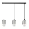 EGLO viseća lampa MULEGES 3xE27 96 cm crna bela 99619