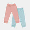 Mafimi Pamučne Pantalonice set od 2 - aqva/ kajsija