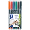 MARKER PERMANENTNI 0,6MM PK6 RECIKLIRANI LUMOCOLOR STAEDTLER 318 WP6