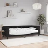 Dnevni krevet s madracem crni 90 x 200 cm baršunasti