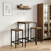 vidaXL Barski stol 2 pcs Artisan hrast 40 x 32 x 74 cm Inženirski les