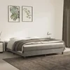 Madrac s oprugama srednje tvrdoće svjetlosivi 160x220x20 cm baršunasti