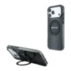 Maska AMG IML Double Layer Urban Line Ring Stand MagSafe za iPhone 17 Pro Max / 17 Pro Max crna