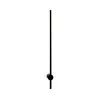 Zuma Line W90477-90BK - LED zidno svetlo TROY LED/12W/230V 90 cm crno