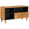 TV ormar s ladicama s policom 80 x 33 x 46 cm Čvrsto drvo manga