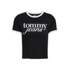 Tommy Jeans Majica črna/bela