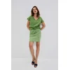 Plain skirt with pockets - green