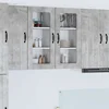 vidaXL Stenska kuhinjska omarica 2 pcs Betonsko siva 40 x 31 x 80 cm