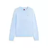 Tommy Jeans Pulover ESS svetlo modra