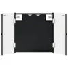 Kabinet za mete EDE Crna 52,5 x 10,5 x 53,5 cm