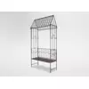 Garden Line VRTNA PERGOLA S KAVČEM 123 x 63 x 252 CM ANTIKNI BRAON*1456