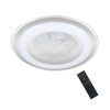Brilagi - LED prigušiva svetiljka sa ventilatorom RONDA LED/48W/230V srebrna+daljinski upravljač