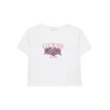 Guess Majica J6RI06 K6YW4 Bela Regular Fit