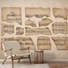 Tapeta vintage glasbene partiture - 539x363