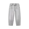 MANGO KIDS Kavbojke siv denim