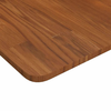 Vidaxl Kvadratna mizna plošča tem. rjava 40x40x1,5 cm trdna hrastovina