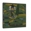 Canvas Slika na platnu White Blossom in the Garden, Paul Klee, Sa ramom, 60 x 60 cm, Crni