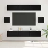 vidaXL vidaXL Komplet TV omaric 8 pcs Črni hrast 60 x 30 x 30 cm, (5000132771)