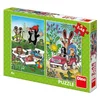 Dino Puzzle Krtek je srečen 2x48 kosov
