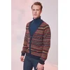 Trendyol Navy Blue Slim Fit V Neck Jacquard Knitwear Cardigan