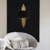 Opviq Zidna lampa E27 Socket, Crno-Zlatna