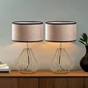 Opviq Set Stonih lampi Diamond-S-712, 25x25x43 cm, IP20, 2 komada, Zlatno-smeđe boje