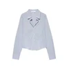 Pull&Bear Bluza svetlo modra / temno modra