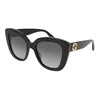 Gucci GG0327S 001 ONE SIZE (52) Črna/Siva