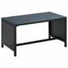 Stolić za kavu crni 70 x 40 x 38 cm od poliratana