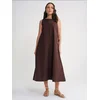 MixRay Obleka Maxi rjava