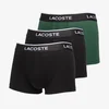 Bokserji Lacoste Underwear Trunk Black/Green XXL