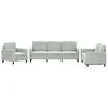 3-dijelni set sofa svjetlosivi baršunasti