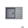 Milo Granitna sudopera Metro, o90, 62x44cm, Diamond grey