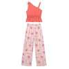 Mayoral Komplet bluza in hlače 6561 Roza Regular Fit