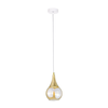 Luster na sajli LACRIMA WHITE 1xE27/60W/230V