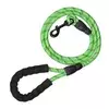 Northix Povodec za psa 150 cm najlon podložen odseven zelen